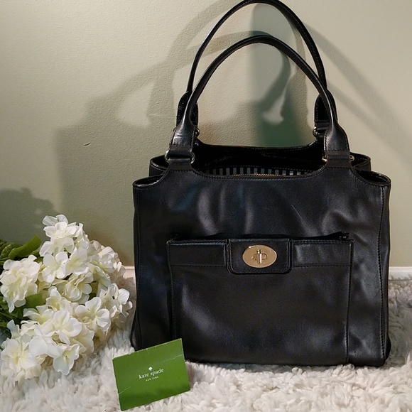 kate spade Handbags - kate spade Black Leather Tote/Shoulder Bag Satchel